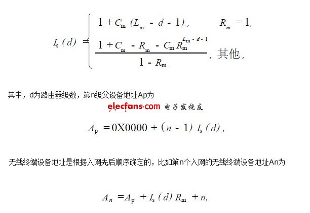 鄰近節(jié)點間的地址間隔