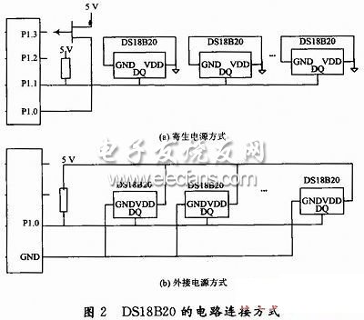 單總線溫度采集電路