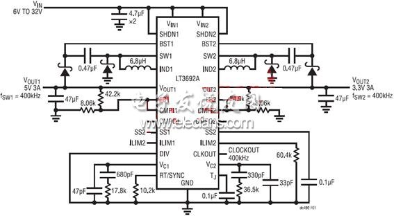 測量應(yīng)用電路的原理圖