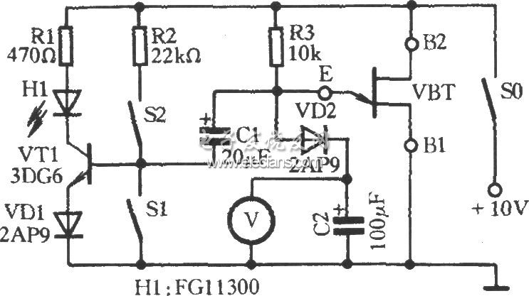 單結(jié)晶體管工作性能速測電路圖