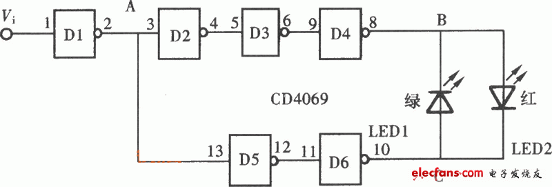 發(fā)光型邏輯筆電路