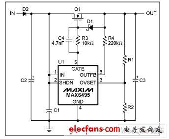 帶有輸出電容儲(chǔ)能功能的過壓限制電路