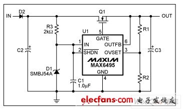  增大最大輸入電壓的過壓保護(hù)電路