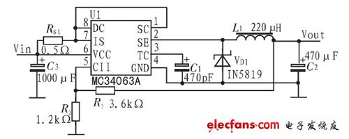 mc34063應(yīng)用電路圖大全（升壓電路/降壓電路）