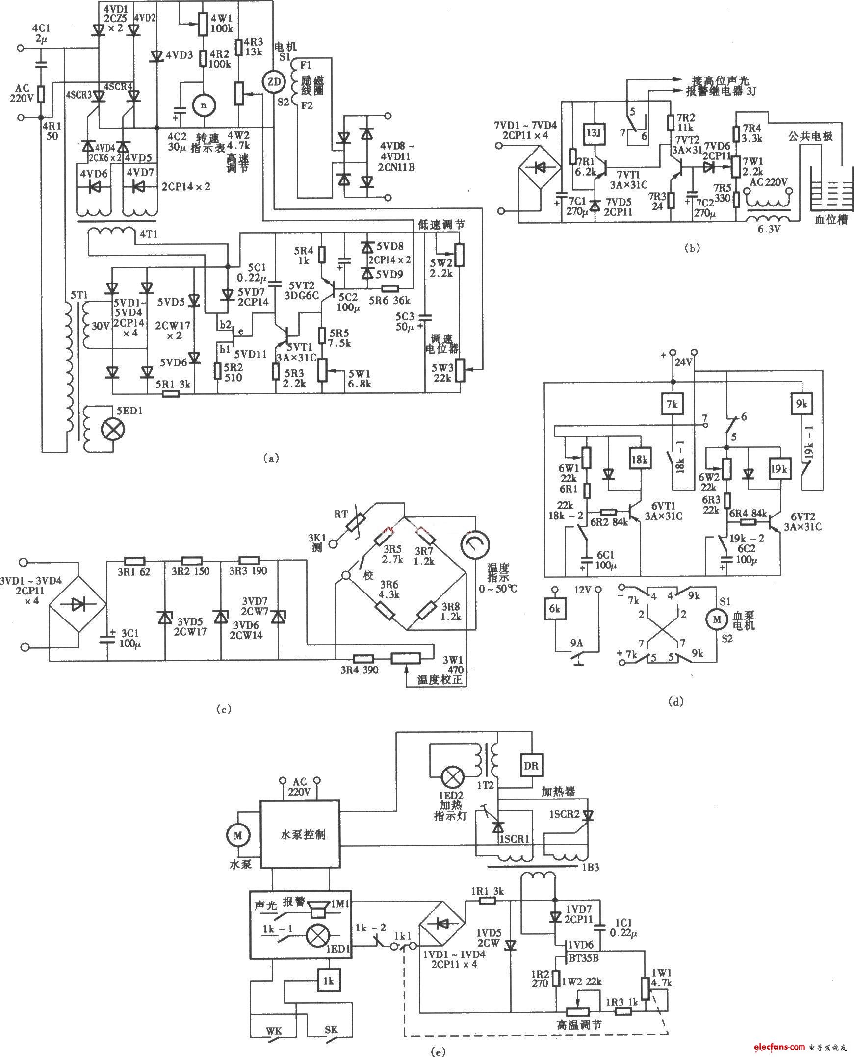 TX03A人工心肺機電路