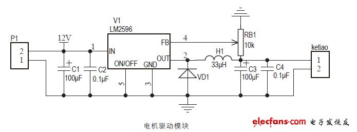 圖4 電機(jī)驅(qū)動模塊