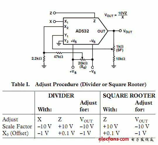 單片分壓器電路