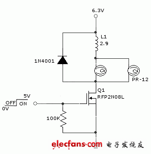 繼電器電源保護(hù)電路原理圖