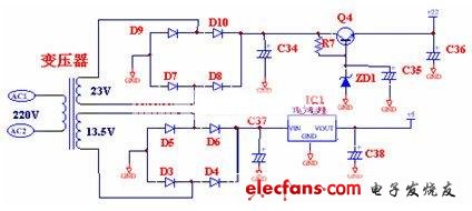 勁霸458系列電磁爐輔助電源原理圖