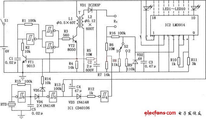 便攜式兆歐表電路