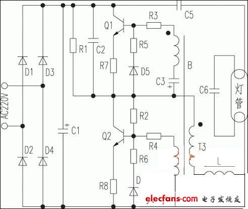 led節(jié)能燈維修電路圖