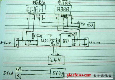 各種電壓表頭的接線法可能不一樣，詳見電壓表頭的說明書。