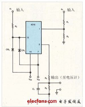 適用于正交檢測(cè)的簡單電路