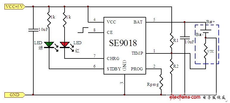 圖3  SE9018典型應(yīng)用電路