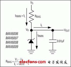 MAX6006，MAX6007，MAX6008，MAX6009：典型工作電路