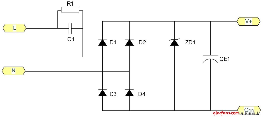 簡(jiǎn)易電源的基本電路