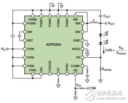 　圖12. 模擬調(diào)光電路