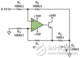 圖3.IOUT= 1 mA的示例電路。