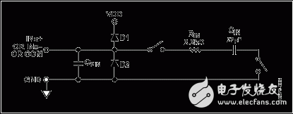 　圖3. AD7689的等效模擬輸入電路