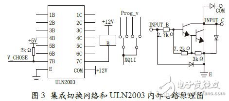 集成切換網(wǎng)絡(luò)與ULN2003內(nèi)部電路原理圖