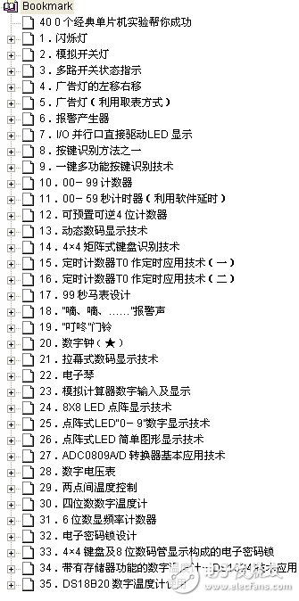 40個(gè)經(jīng)典單片機(jī)實(shí)驗(yàn)幫你成功