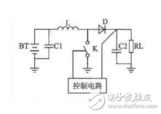 升壓型DC/DC轉(zhuǎn)換器的電路結構