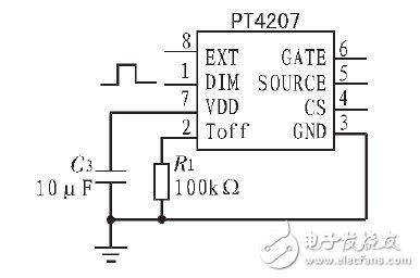 圖3 PT4207 的驅動原理圖