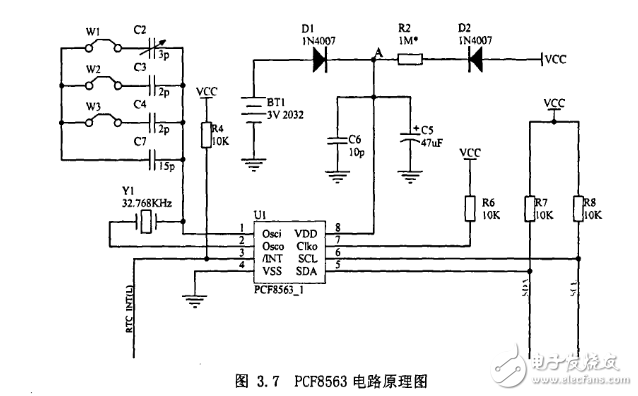 實時時鐘電路圖設(shè)計