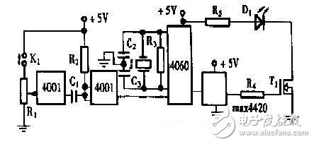 光電開關發(fā)光與接收電路圖