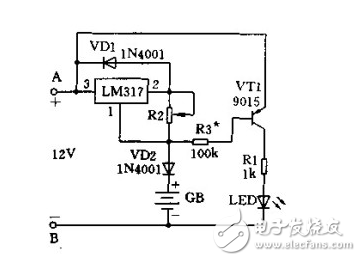 簡易恒流充電電路設計圖