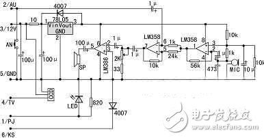 彩色壁掛可視門鈴整體電路設(shè)計(jì)