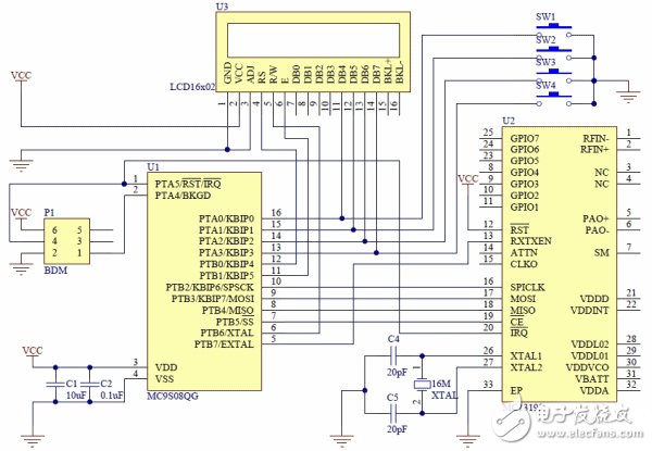 基于低端微控制器的無線控制器系統(tǒng)電路設(shè)計