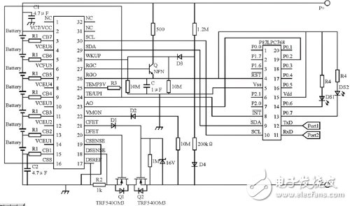 基于ISL9208的大容量鋰電池組系統(tǒng)電路設計