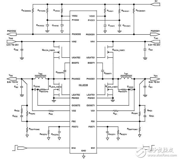 采用ISL6228筆記本電腦電源管理電路設(shè)計(jì)