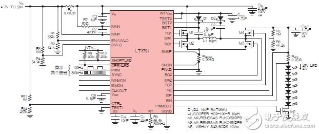 新型同步升降壓LED驅動電路設計方案