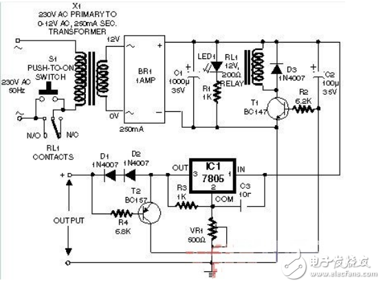 觸摸延時(shí)開關(guān)電源電路設(shè)計(jì)詳解 —電路圖天天讀（120）