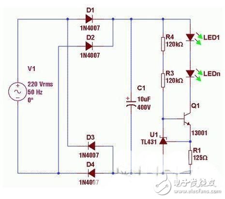 LED電源次級(jí)恒流經(jīng)典電路TOP6 —電路圖天天讀（127）