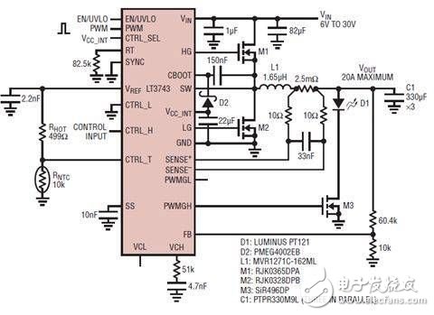 解讀LT3743的LED驅(qū)動(dòng)新型調(diào)光電路