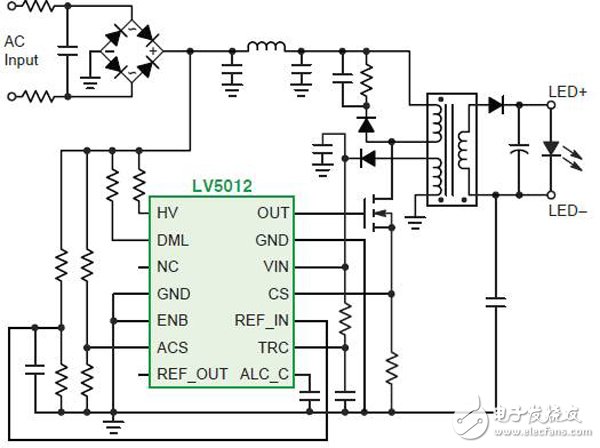 照明AC-DC LED驅(qū)動(dòng)電源電路精析 —電路圖天天讀（129）