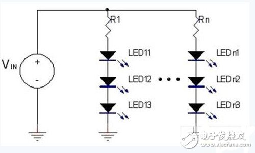 圖1：定電壓LED驅(qū)動器。