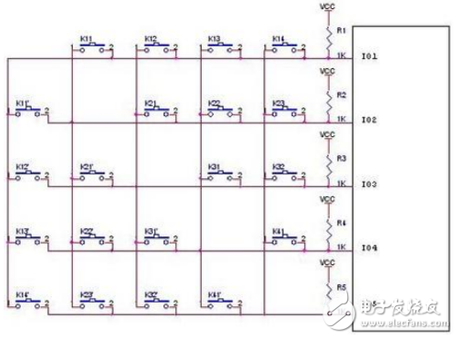 絕妙的IO口掃鍵應(yīng)用電路設(shè)計(jì)盤(pán)點(diǎn) —電路圖天天讀（253）