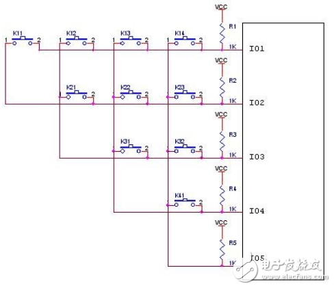 絕妙的IO口掃鍵應(yīng)用電路設(shè)計(jì)盤(pán)點(diǎn) —電路圖天天讀（253）