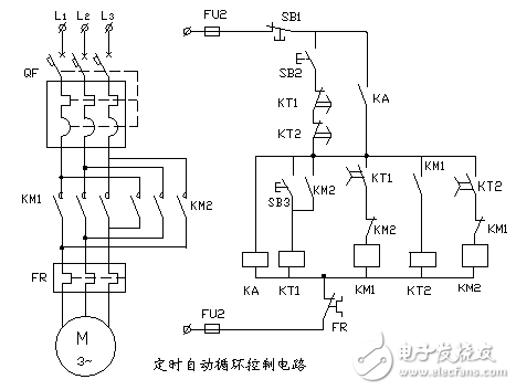 定時(shí)自動(dòng)循環(huán)控制電路