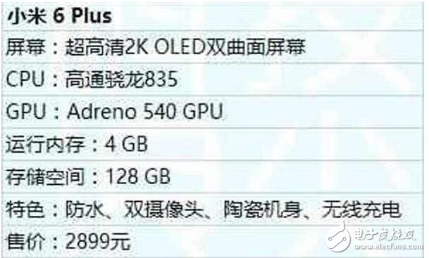 小米6標(biāo)準(zhǔn)版、小米6高配版、小米6Plus、小米6Plus頂配版四款齊發(fā)！小米6防水，支持無(wú)線充電？