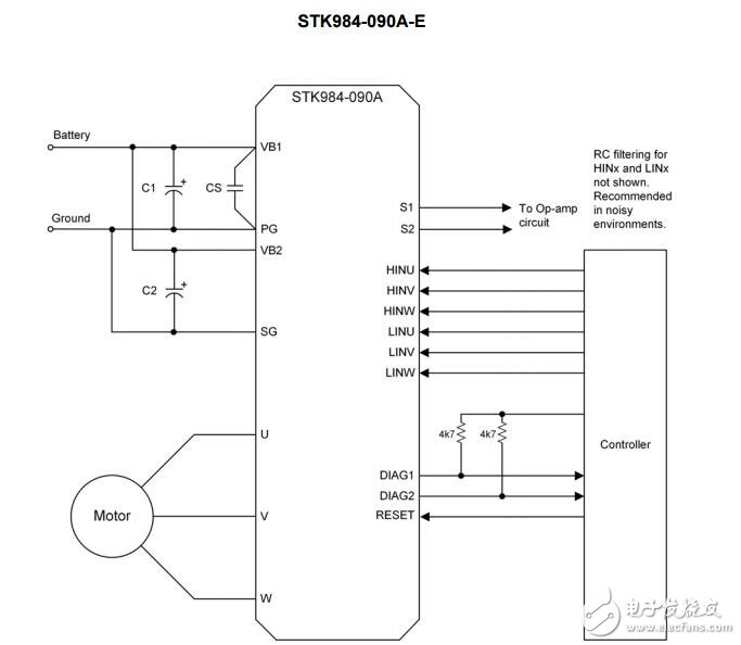 stk984 - 090 A - e：智能功率模塊（IPM），40 V，20