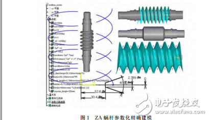 ZA蝸輪蝸桿的主動(dòng)參數(shù)化精確3D數(shù)模設(shè)計(jì)