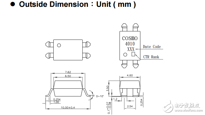 光電耦合器KP4010S數(shù)據(jù)手冊(cè)