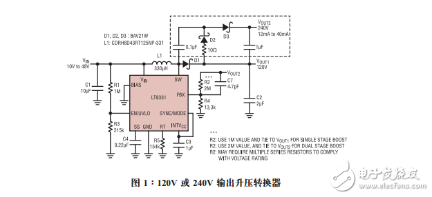 單片式轉(zhuǎn)換器可提供高輸出電壓設(shè)計(jì)要點(diǎn)