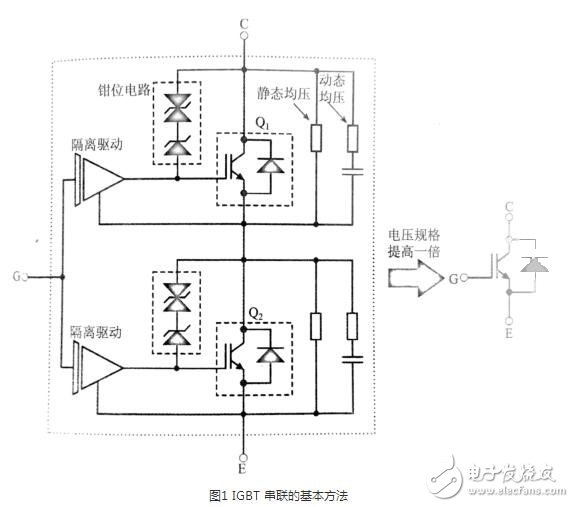 　　IGBT并聯(lián)電路作用與原理：