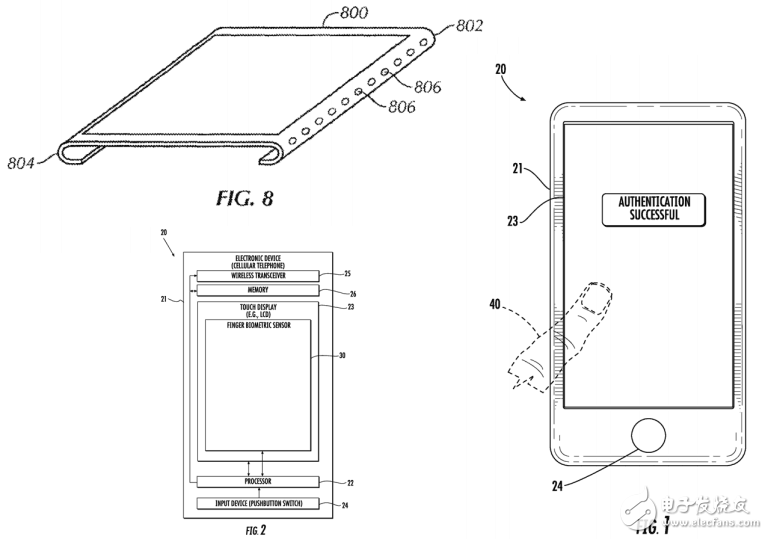 蘋(píng)果獲多項(xiàng)新專利 包括無(wú)邊屏幕和嵌入式Touch ID！